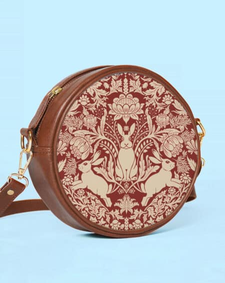 Round Sling Bag | Modern Damask-Year Of The Rabbit